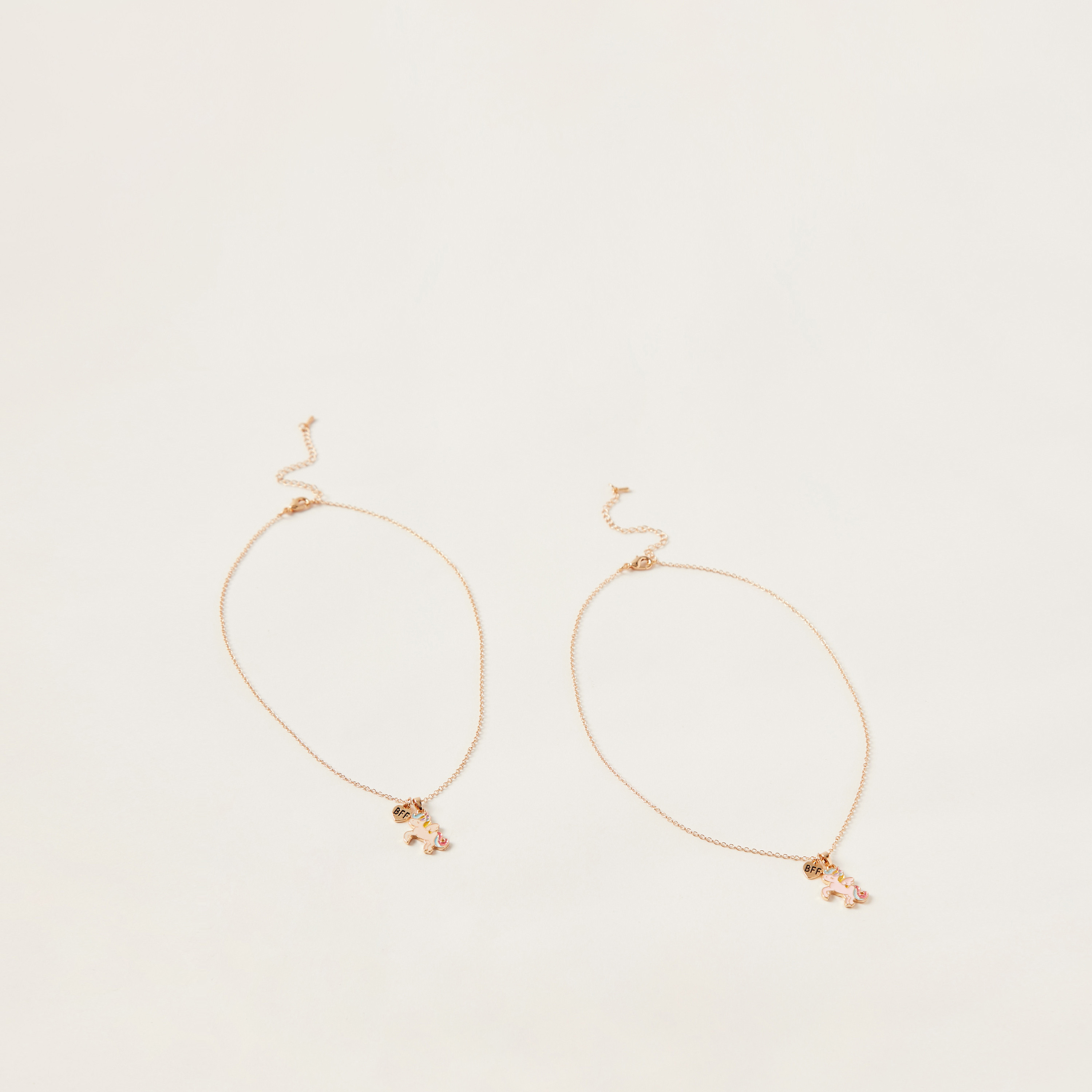 عقد بدلاية يونيكورن ومشبك إغلاق من تشارمز- طقم من قطعتين-girls-accessories-jewellery-image-1