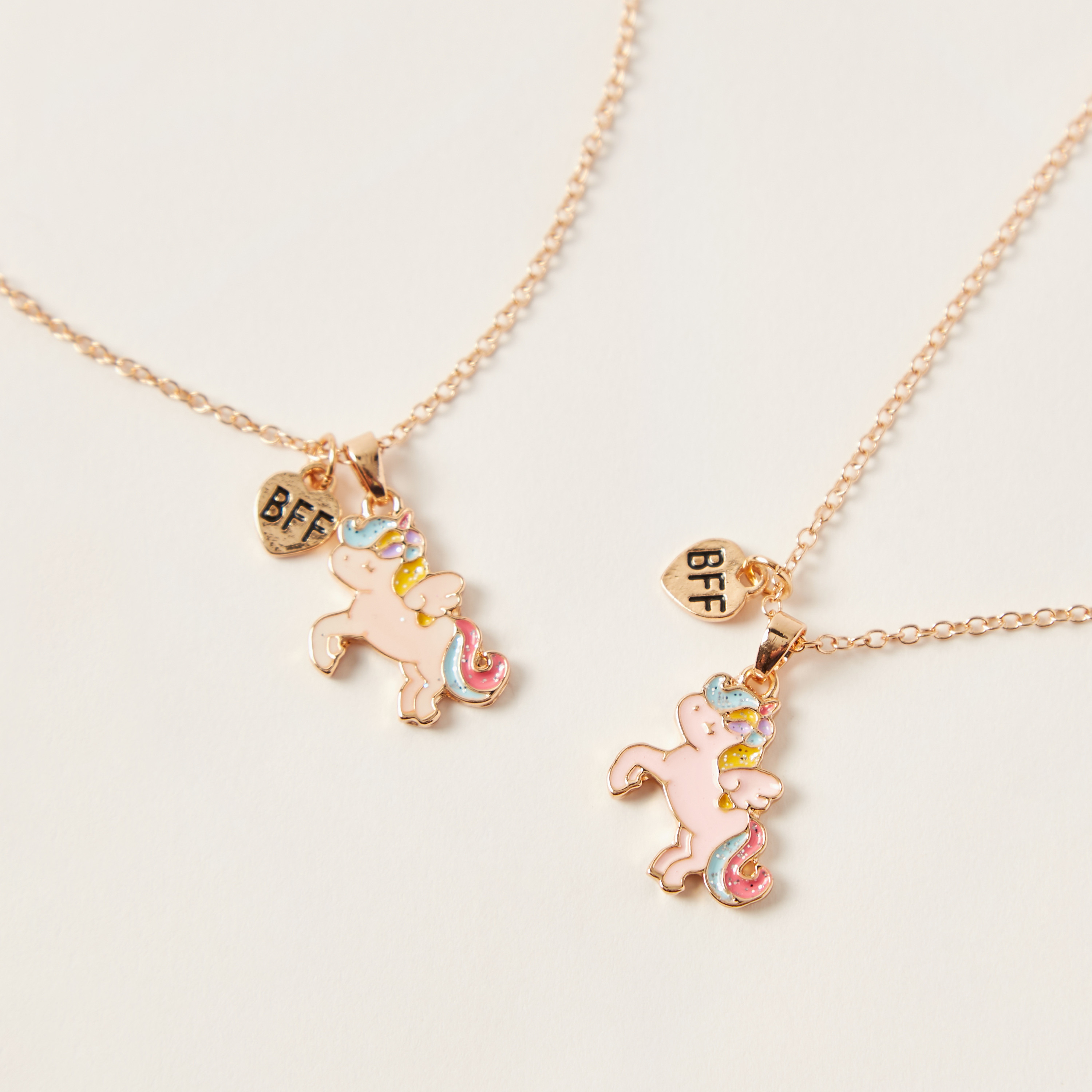 عقد بدلاية يونيكورن ومشبك إغلاق من تشارمز- طقم من قطعتين-girls-accessories-jewellery-image-2