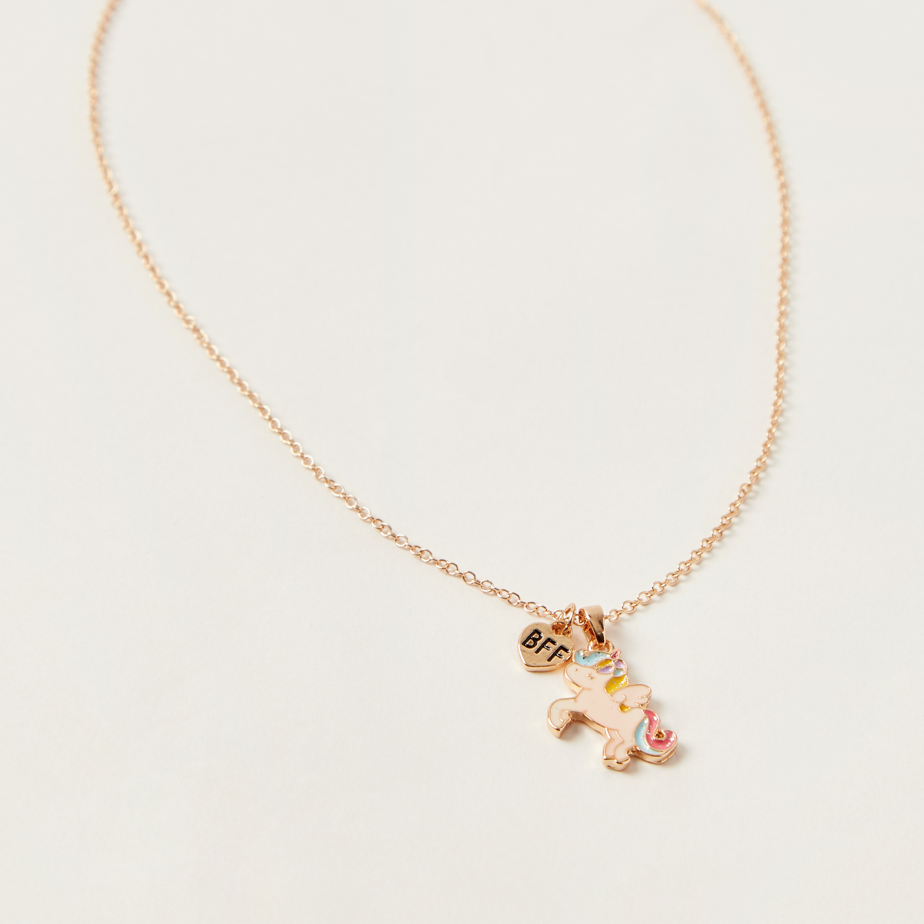 عقد بدلاية يونيكورن ومشبك إغلاق من تشارمز- طقم من قطعتين-girls-accessories-jewellery-image-3