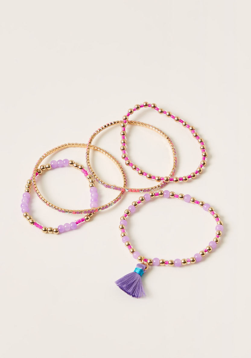Charmz Embellished Bracelet - Set of 5-Jewellery-image-1