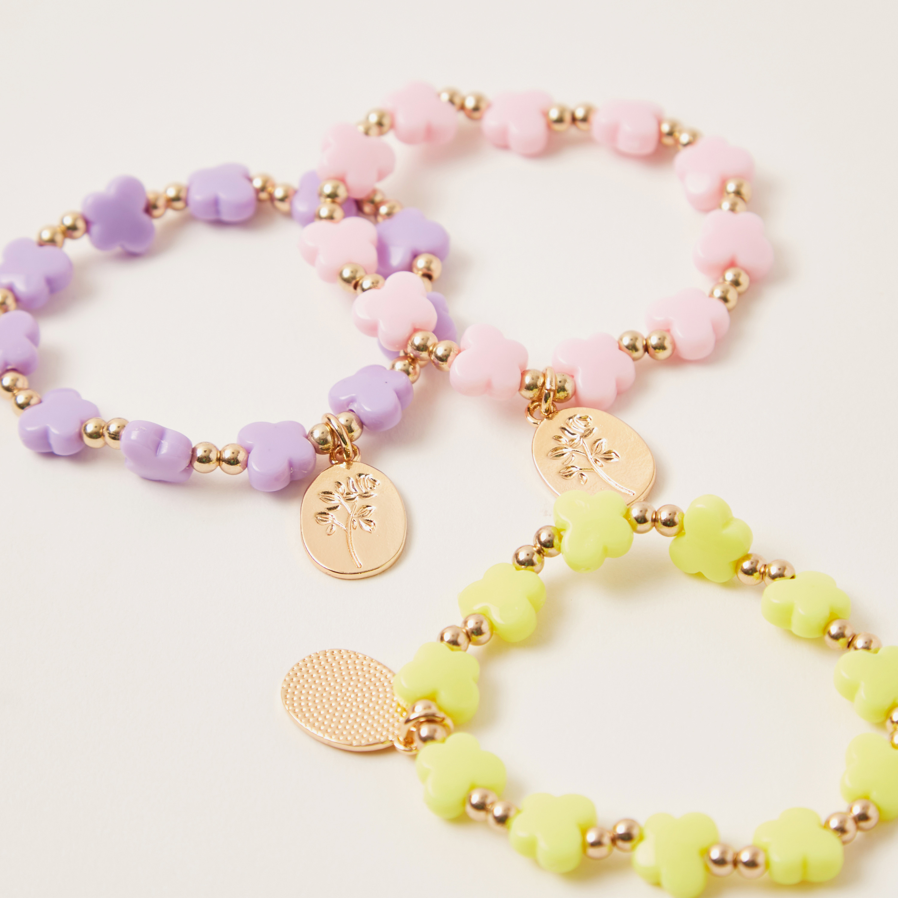 أساور خرز بدلاية من تشارمز- طقم من 3 قطع-girls-accessories-jewellery-image-3