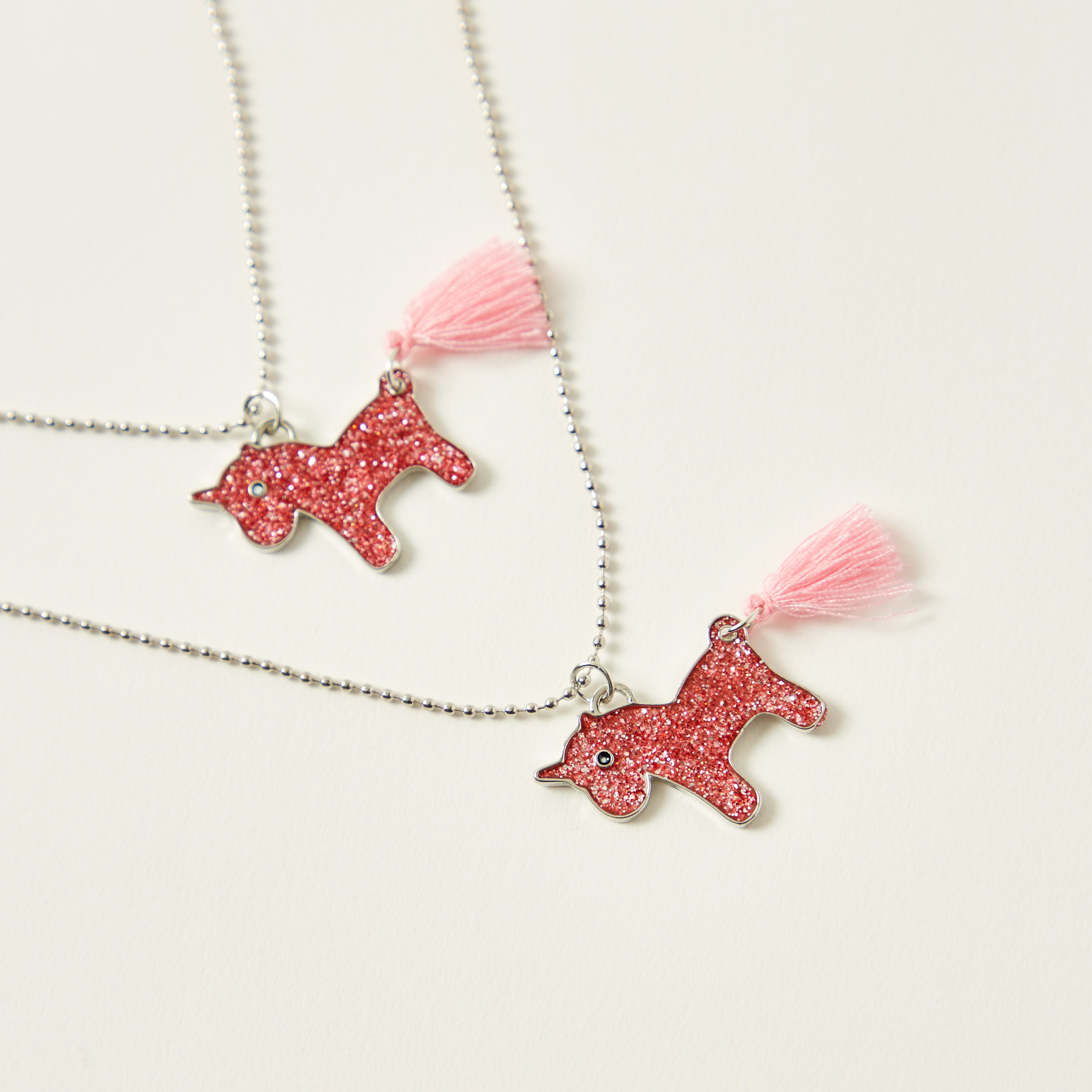 Charmz Unicorn Pendant Necklace with Lobster Clasp - Set of 2-girls-accessories-jewellery-image-2