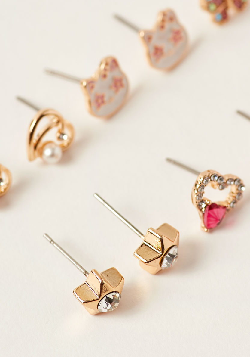 Charmz Assorted Stud Earring - Set of 6-Jewellery-image-1