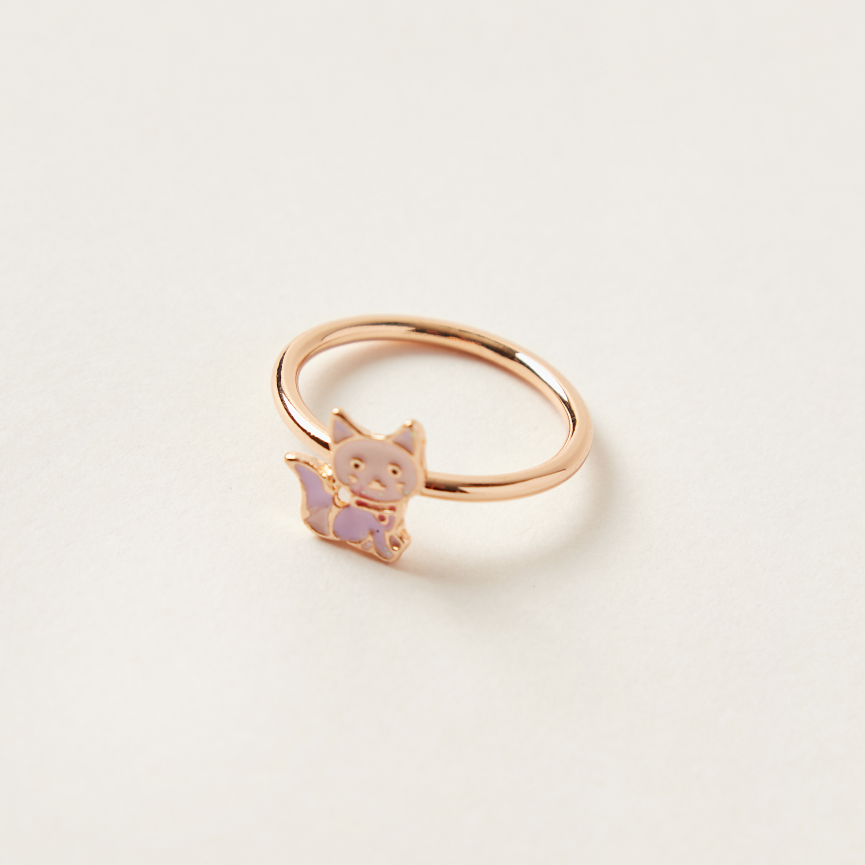 طقم عقد بدلاية قطة وخاتم وحلق مرصع من تشارمز-girls-accessories-jewellery-image-3