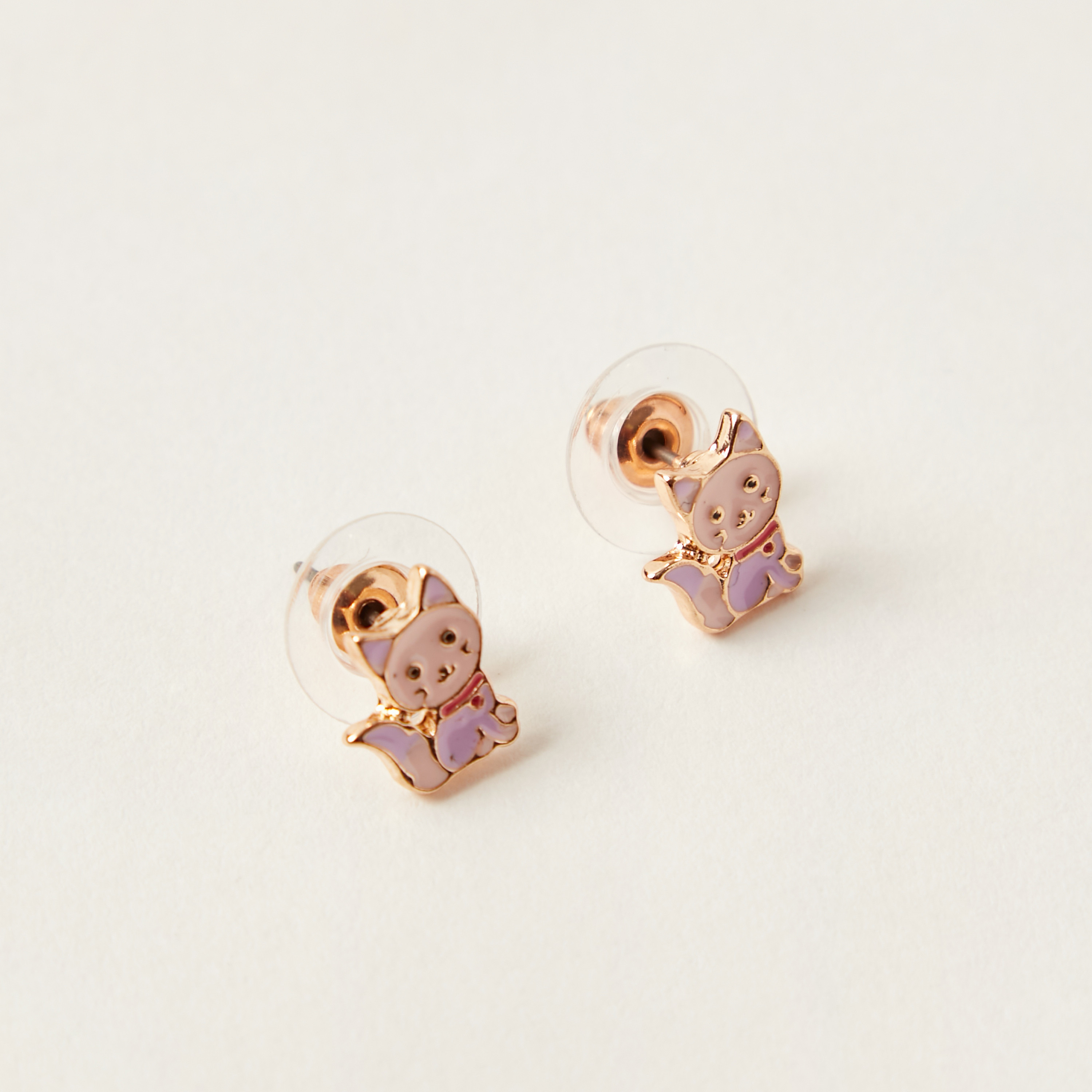 طقم عقد بدلاية قطة وخاتم وحلق مرصع من تشارمز-girls-accessories-jewellery-image-4