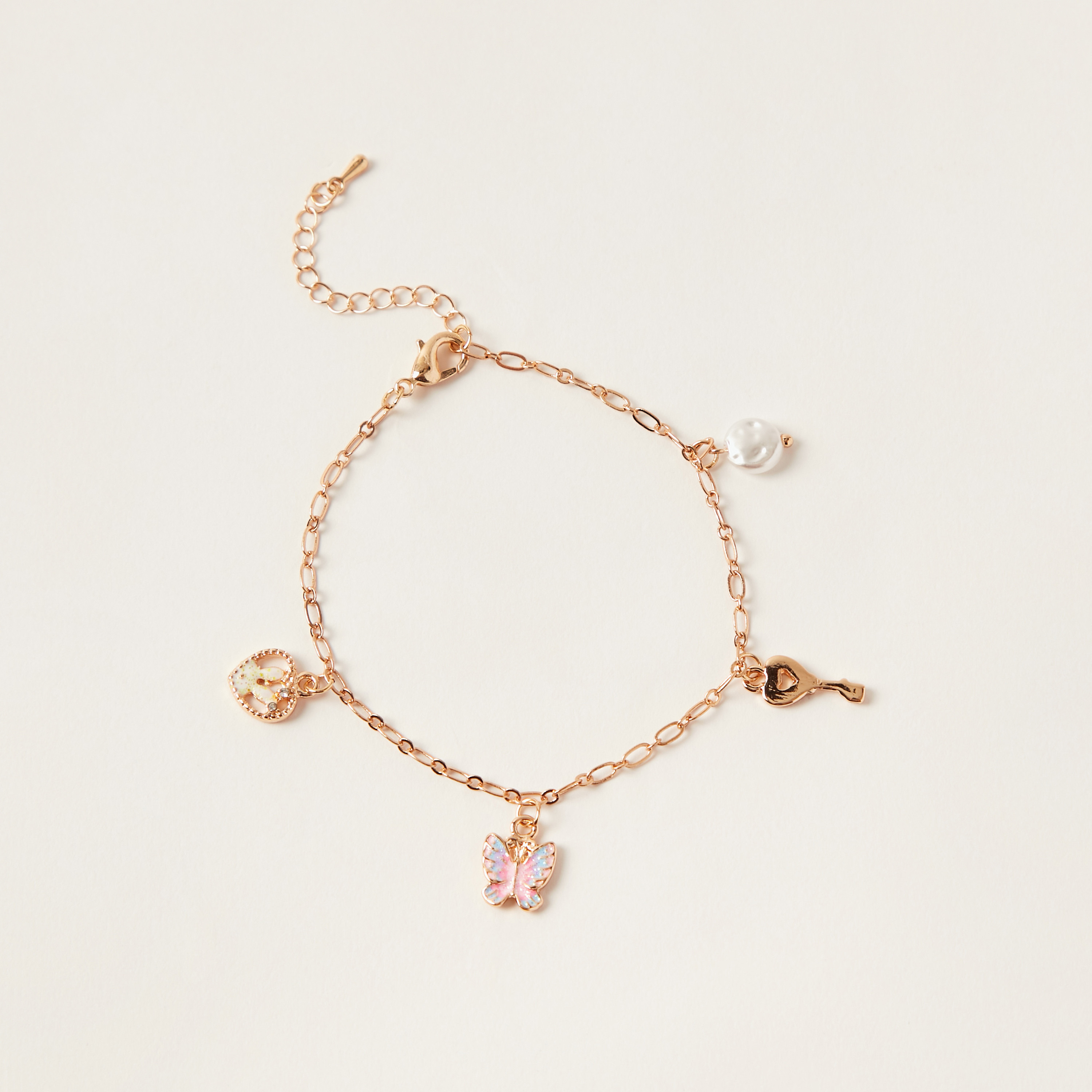 Charmz Embellished Anklet with Lobster Clasp Closure-girls-accessories-jewellery-image-1