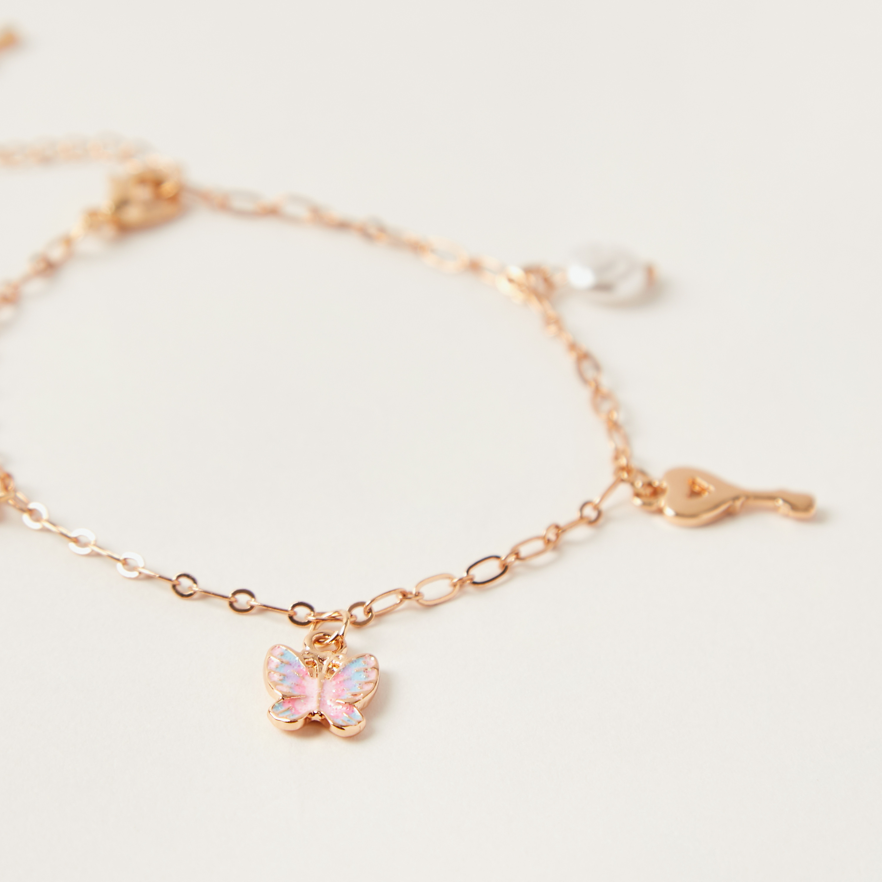 Charmz Embellished Anklet with Lobster Clasp Closure-girls-accessories-jewellery-image-2