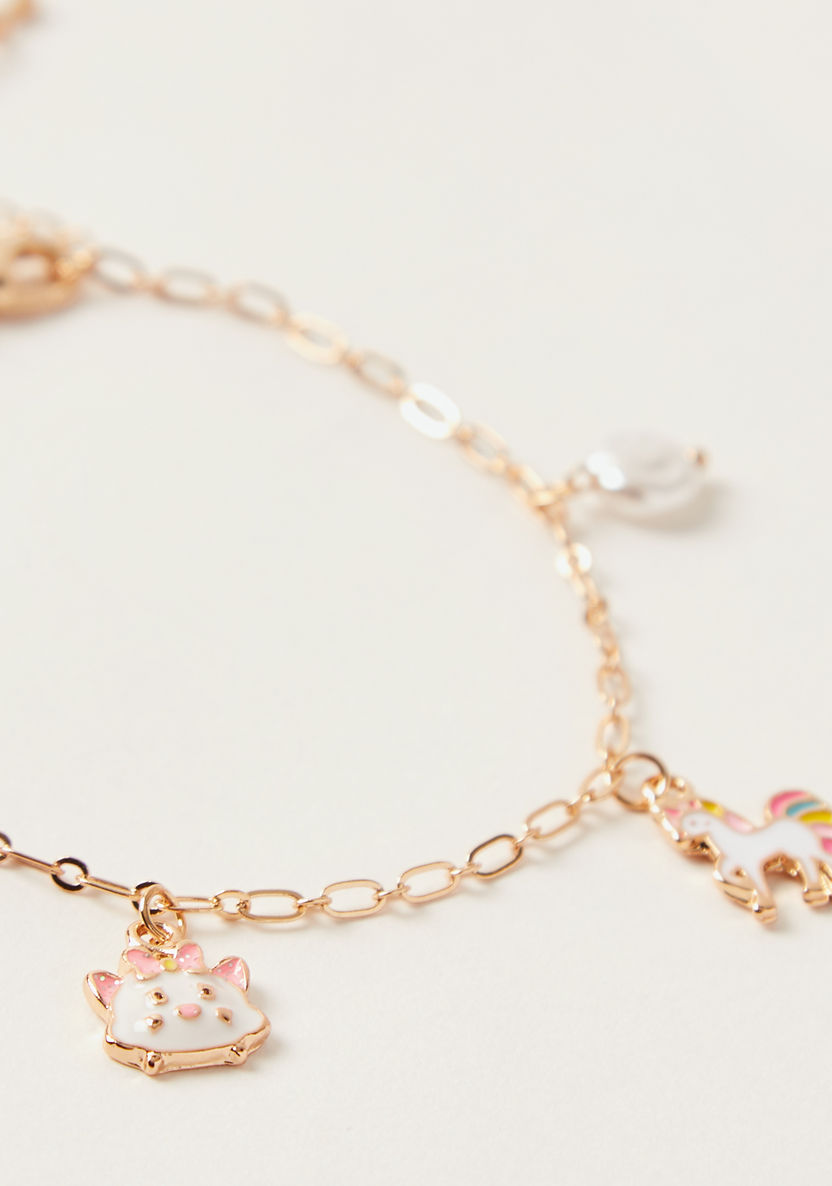 Charmz Embellished Anklet with Lobster Clasp Closure-Jewellery-image-1