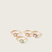 Charmz Floral Accented Ring - Set of 4-Jewellery-thumbnail-0