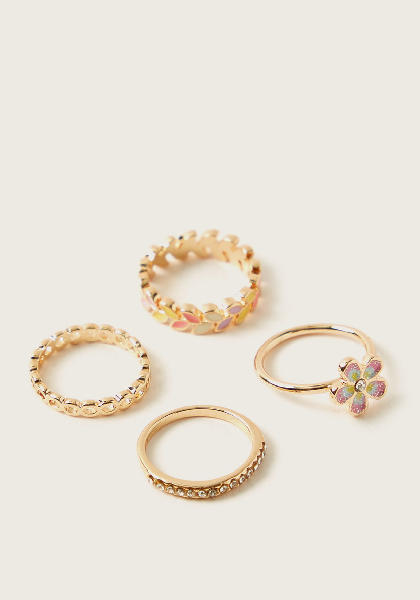 Charmz Assorted Ring - Set of 4-Jewellery-image-0