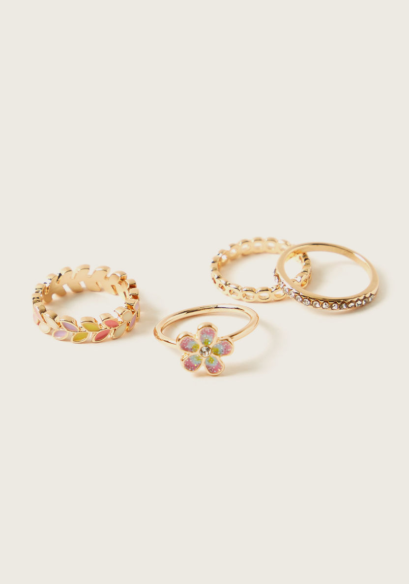 Charmz Assorted Ring - Set of 4-Jewellery-image-1