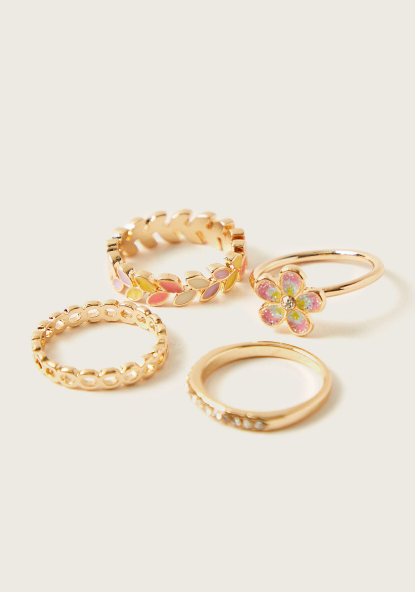Charmz Assorted Ring - Set of 4-Jewellery-image-2