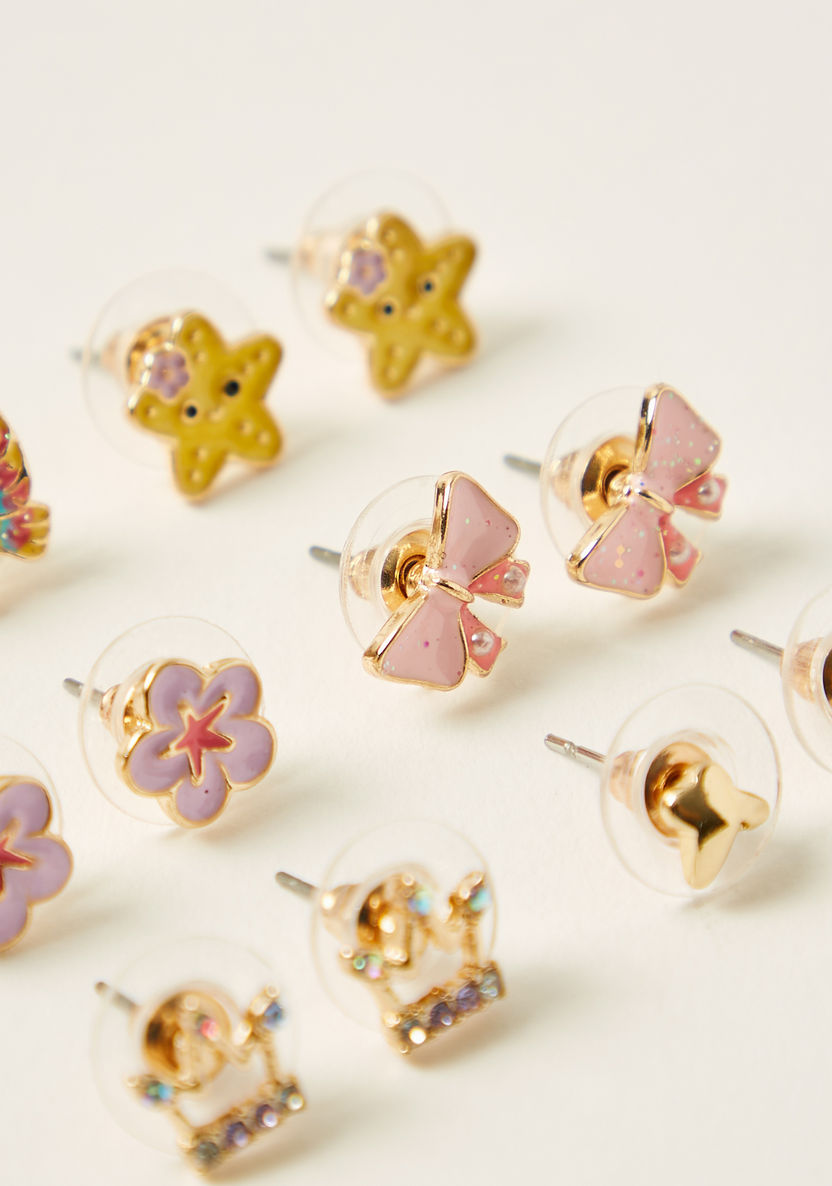 Charmz Assorted Earrings - Set of 6-Jewellery-image-2