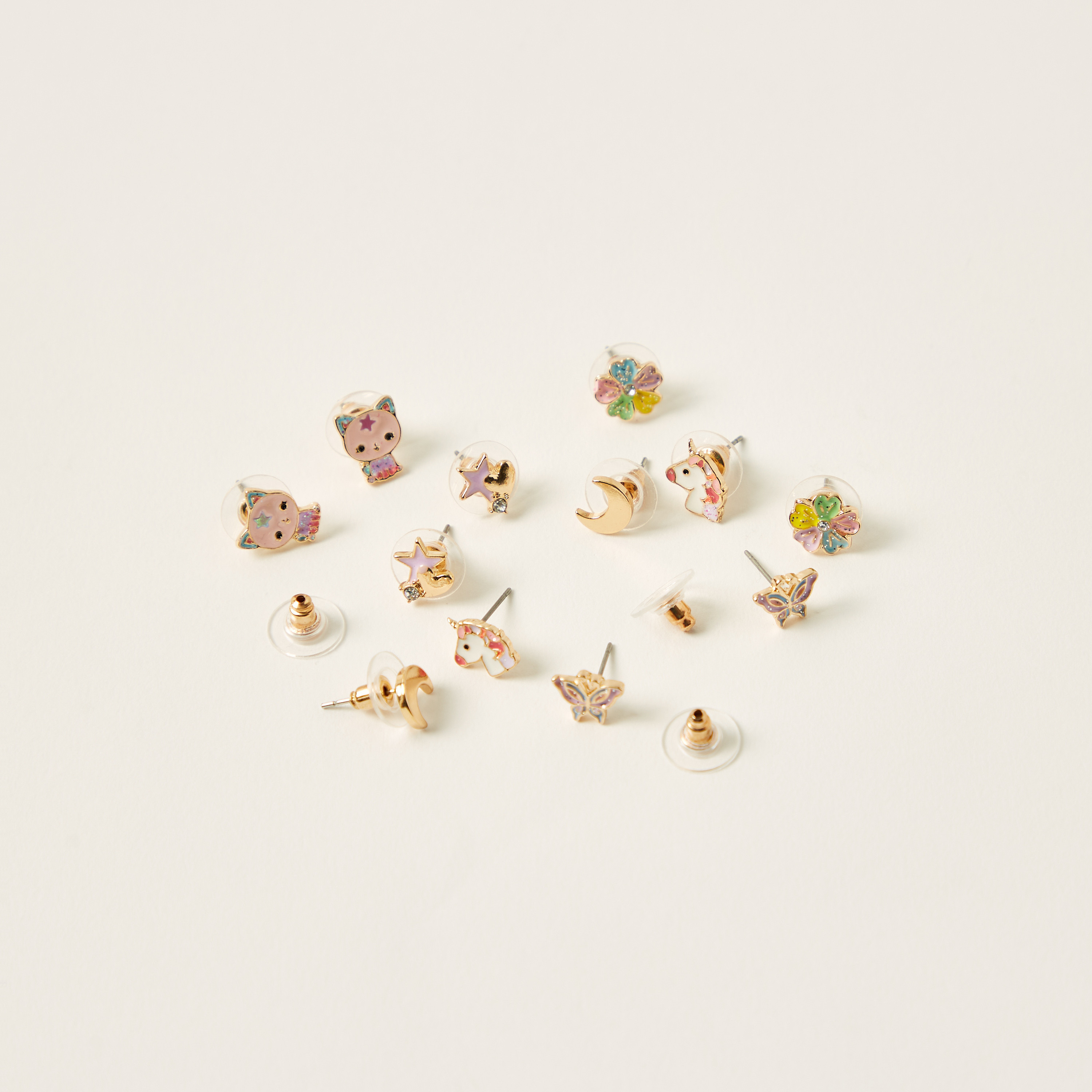 حلقان متنوعة من تشارمز - طقم من 6 أزواج-girls-accessories-jewellery-image-2