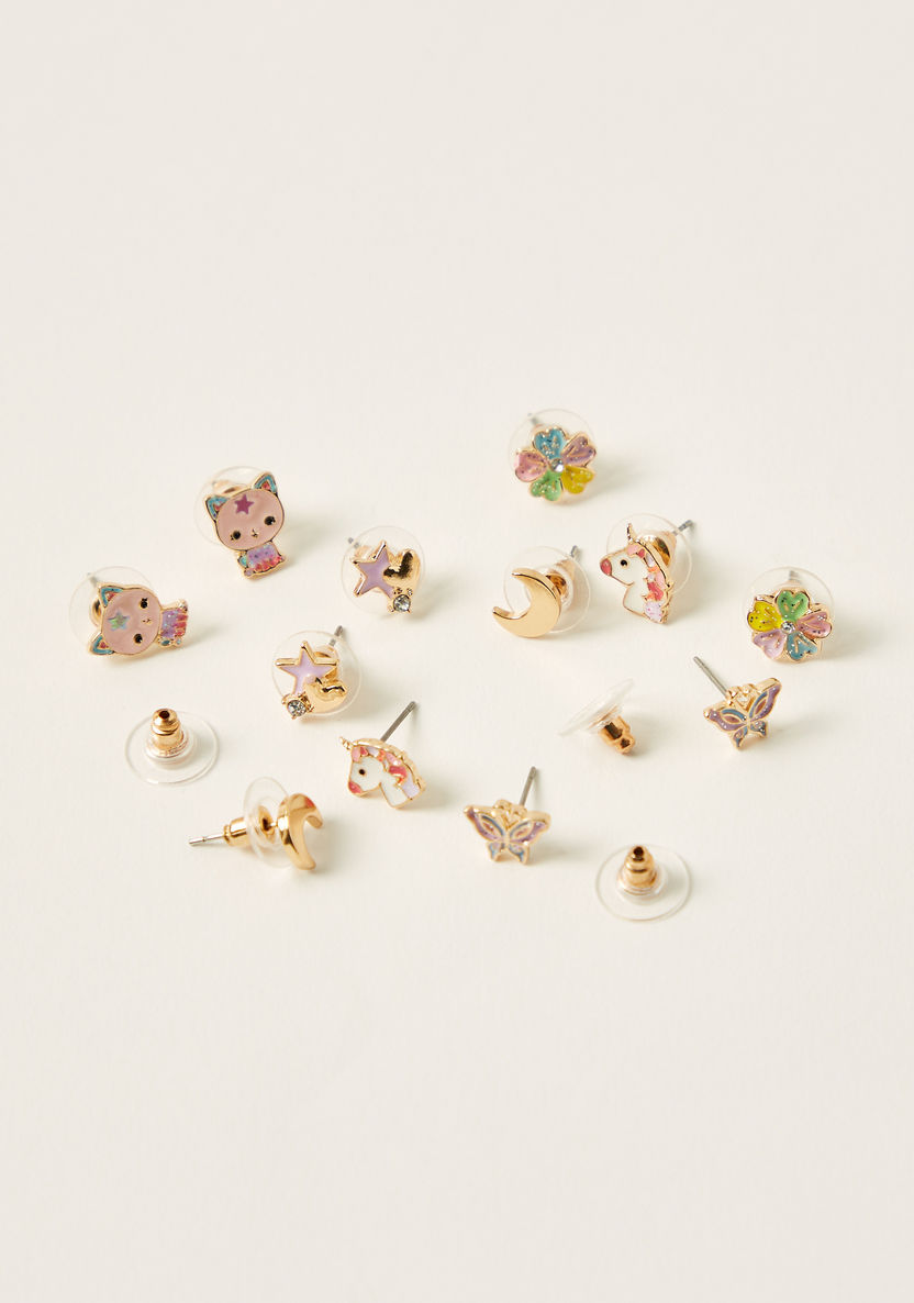 Charmz Assorted Earrings - Set of 6-Jewellery-image-1
