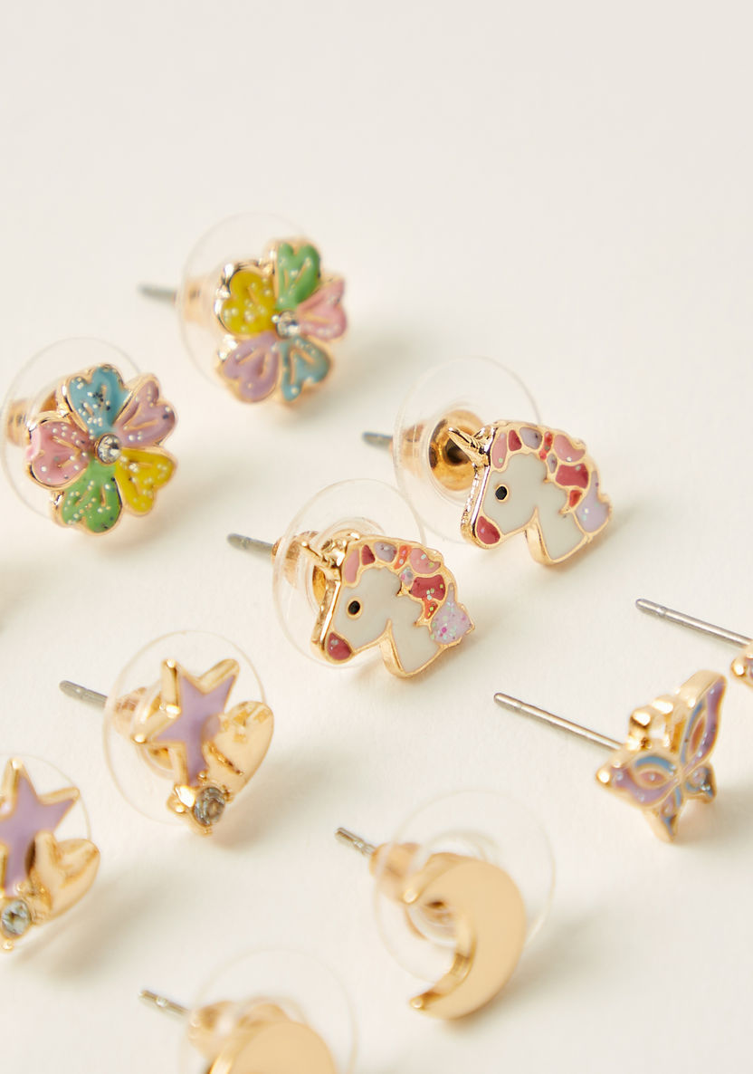 Charmz Assorted Earrings - Set of 6-Jewellery-image-2