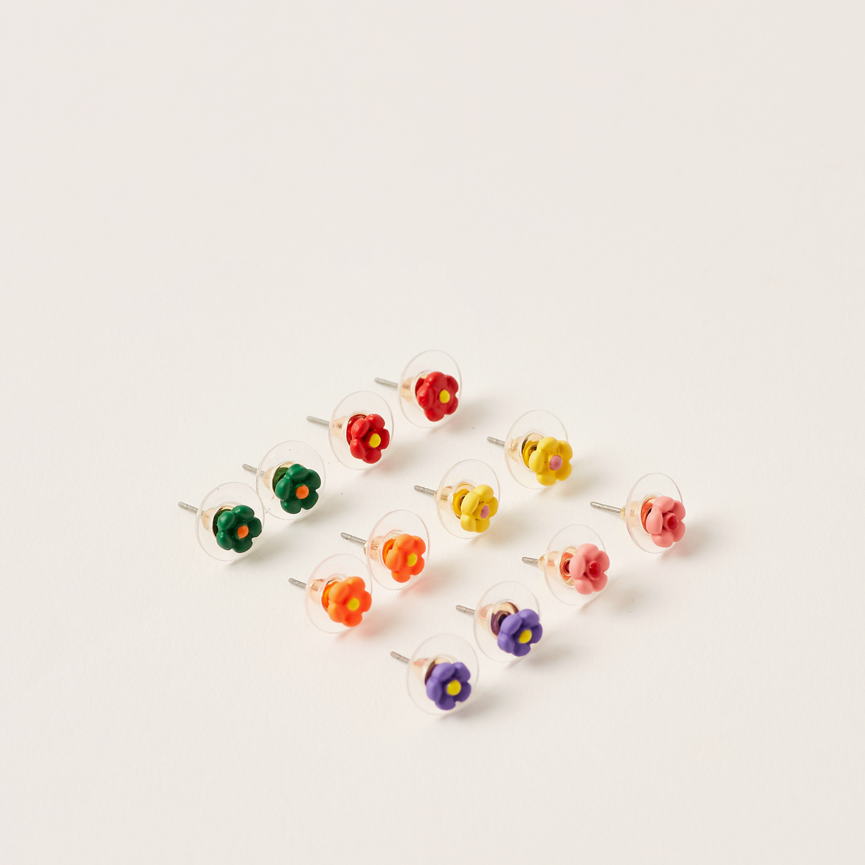 Charmz Floral Earrings - Set of 6-girls-accessories-jewellery-image-1