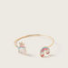 Charmz Rainbow Shaped Pendant Necklace and Cuff Bracelet Set-Jewellery-thumbnail-3