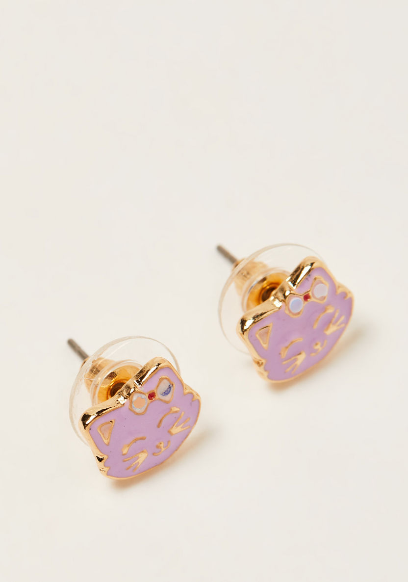 Charmz Hello Kitty Pendant Necklace and Earrings Set-Jewellery-image-2
