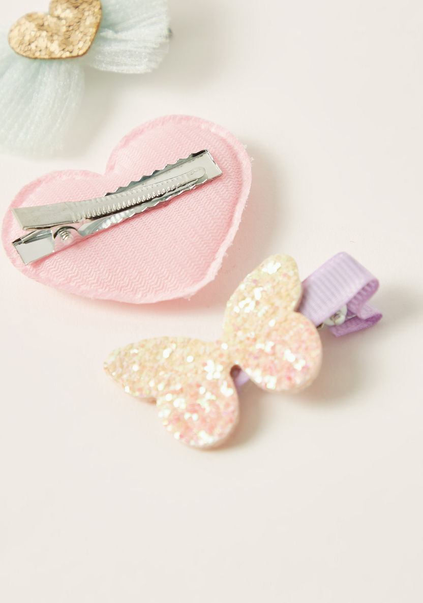 Charmz Sequin Embellished Hair Clip - Set of 3-Hair Accessories-image-2