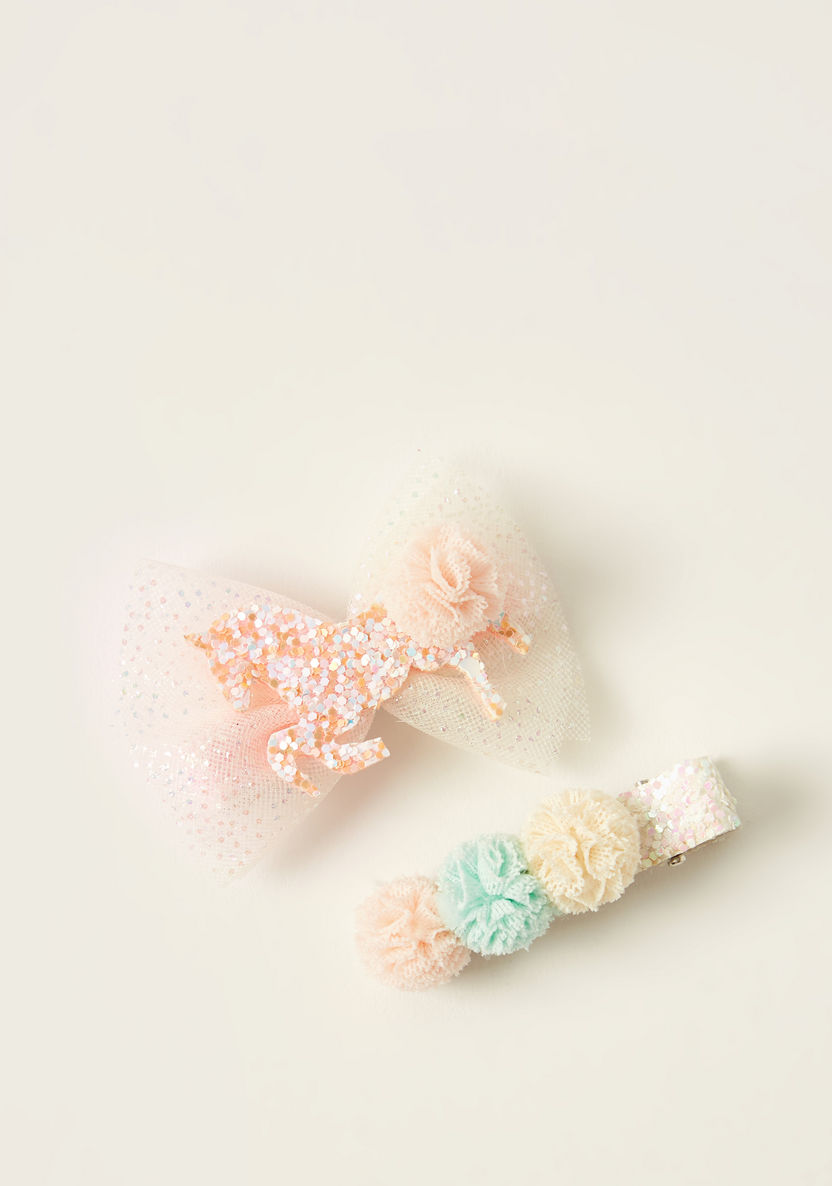 Charmz Embellished Hair Clip - Set of 2-Hair Accessories-image-0