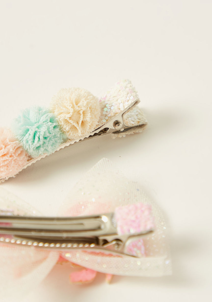 Charmz Embellished Hair Clip - Set of 2-Hair Accessories-image-2