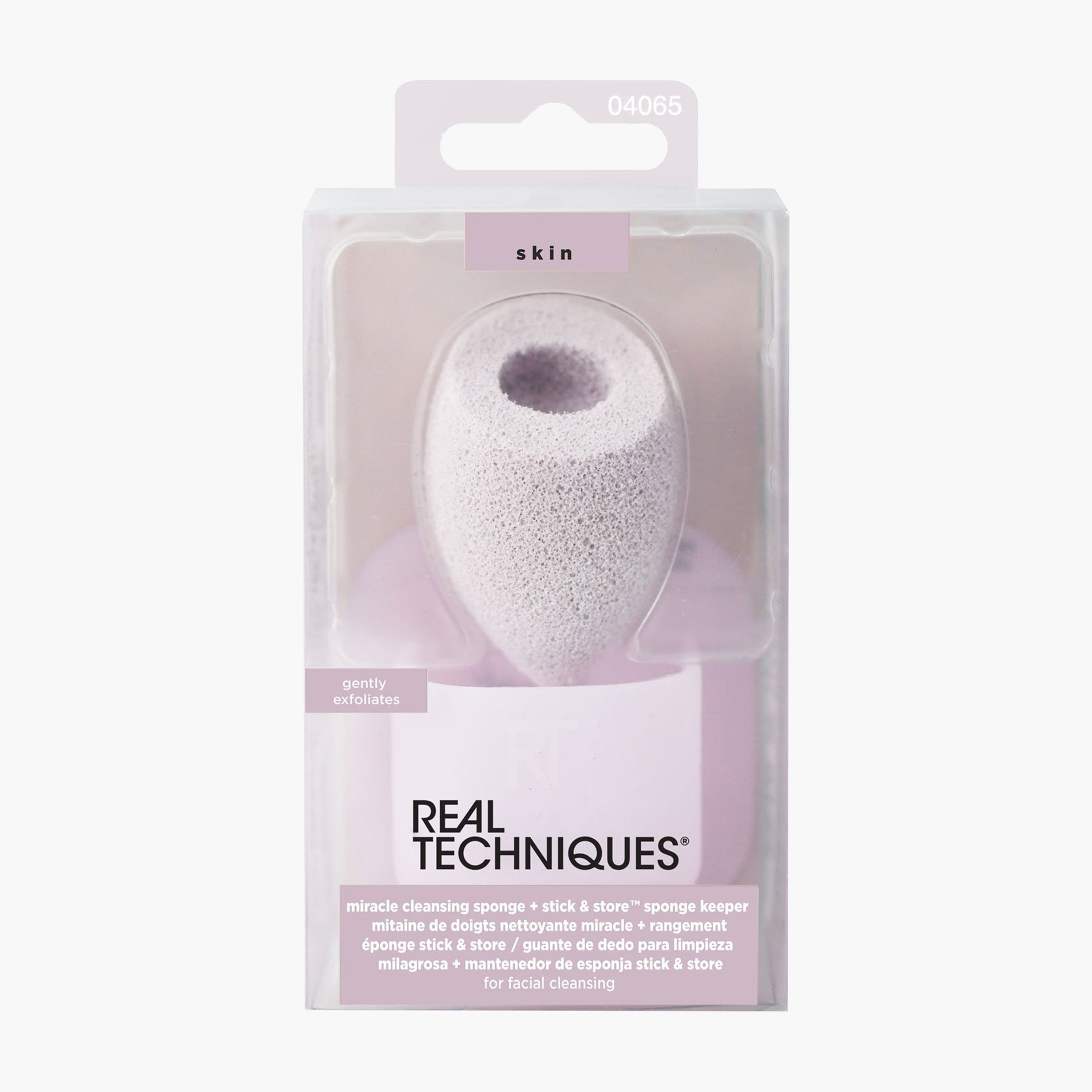 إسفنجة تنظيف ميراكل مع ستيك وحافظة تخزين للإسفنجة من ريل تكنيكس-beautyandpersonalcare-makeup-brushesandaccessories-sponges-image-1