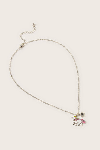 Charmz Unicorn Pendant Necklace and Watch Set