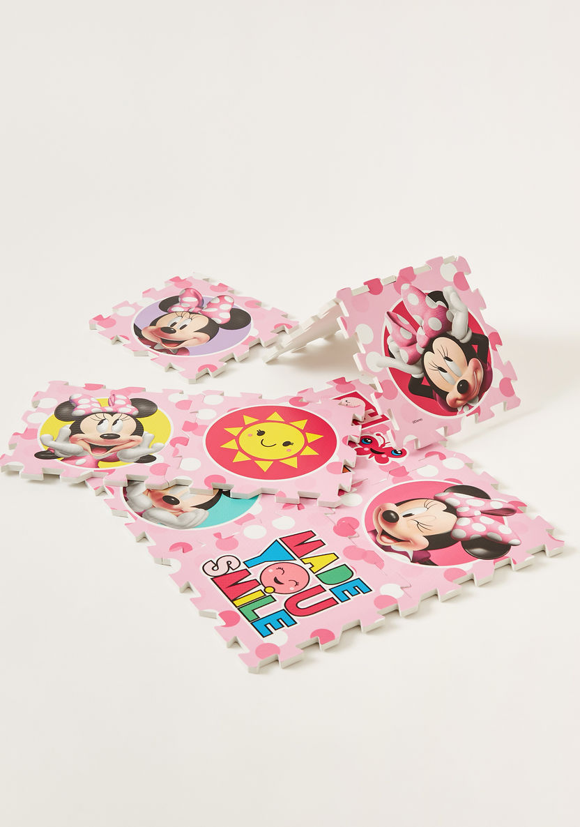 Disney 9-Piece Minnie Mouse Print Puzzle Playmat-Blocks%2C Puzzles and Board Games-image-0