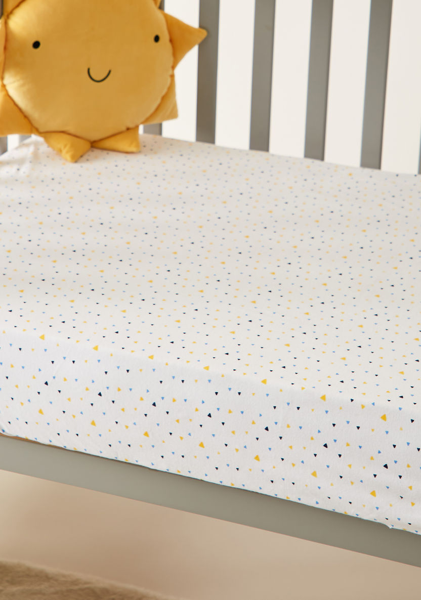 Juniors Printed Fitted Sheet - 130x70x20 cms-Baby Bedding-image-1