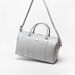 ELLE Textured Duffel Bag with Detachable Strap and Zip Closure-Duffle Bags-thumbnailMobile-2