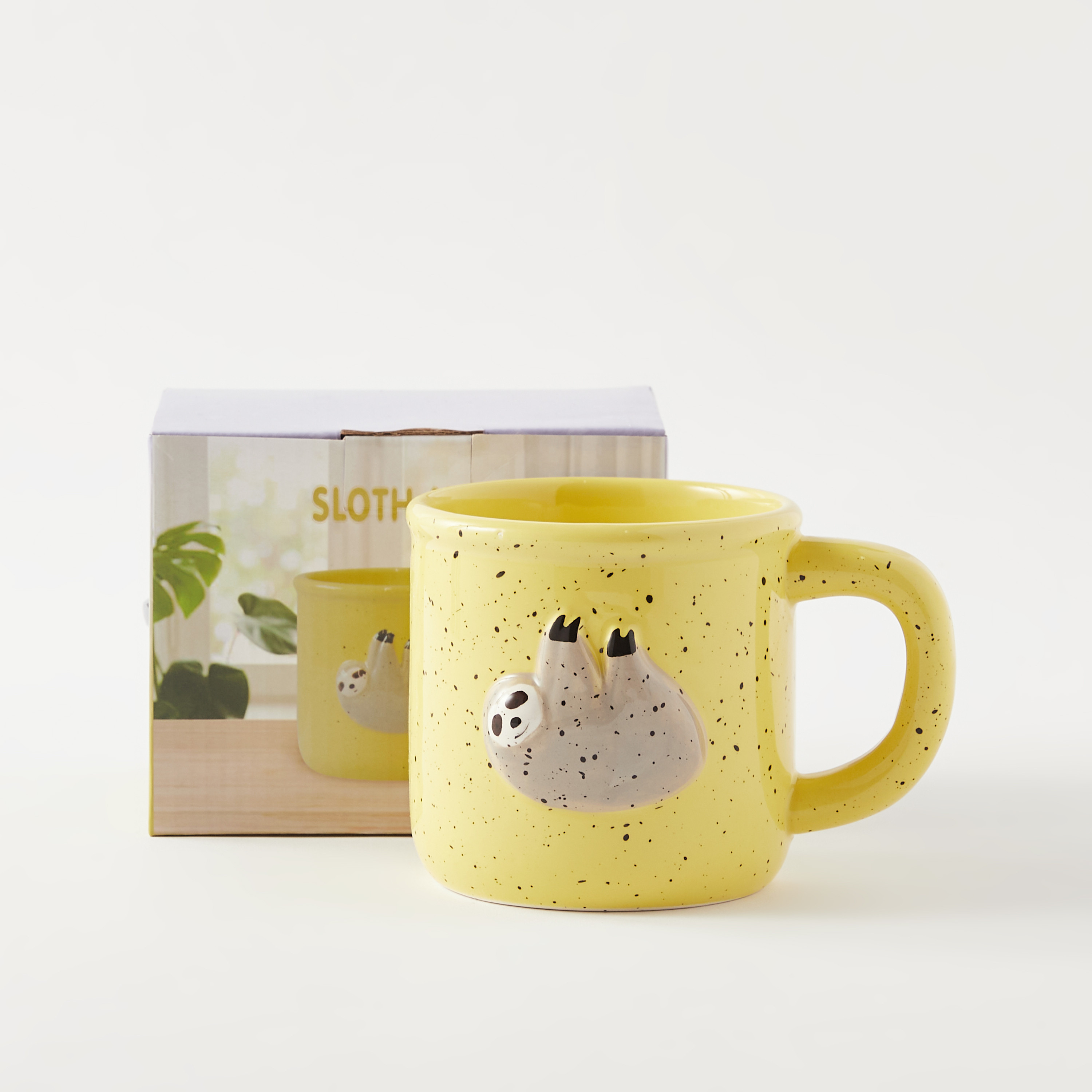 Sloth Print Dolomite Mug - 415 ml-household-dining-teaandcoffee-mugsandcups-image-1
