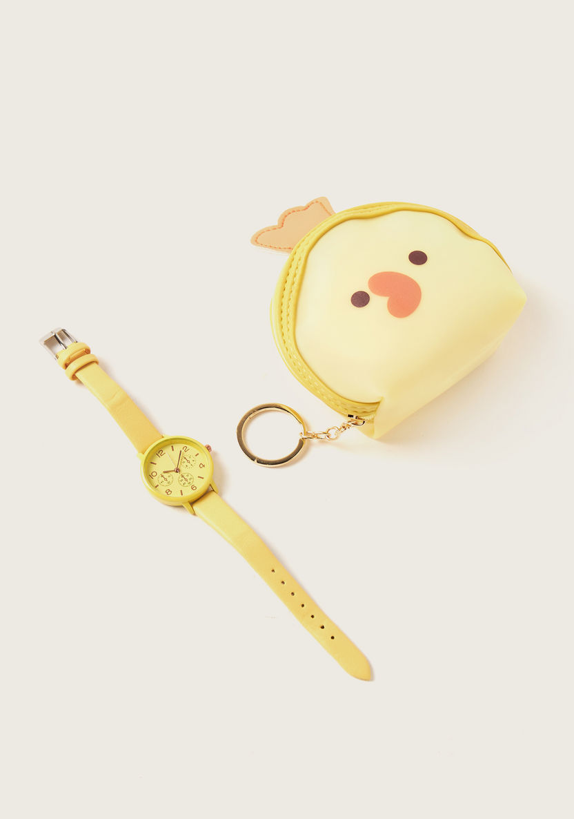 Charmz Watch with Buckle Closure and Coin Purse Set-Watches-image-0