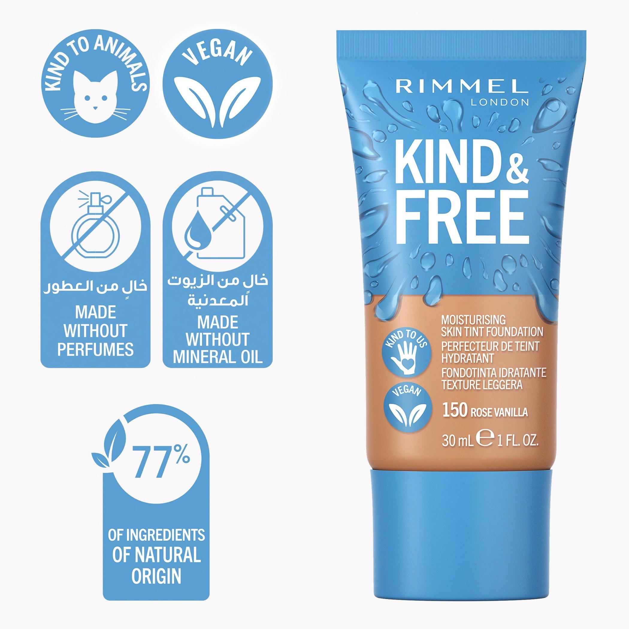 Rimmel Kind and Free Moisturising Skin Tint Foundation - 30 ml-beautyandpersonalcare-makeup-face-foundations-image-2