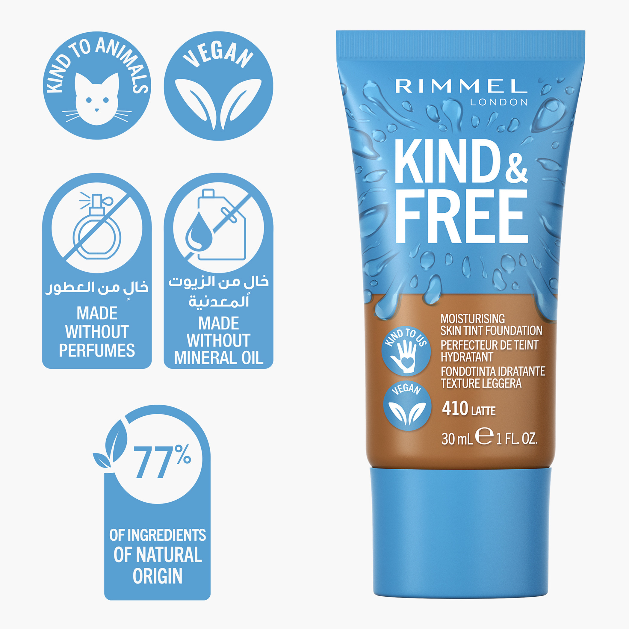 Rimmel Kind and Free Moisturising Skin Tint Foundation - 30 ml-beautyandpersonalcare-makeup-face-foundations-image-2