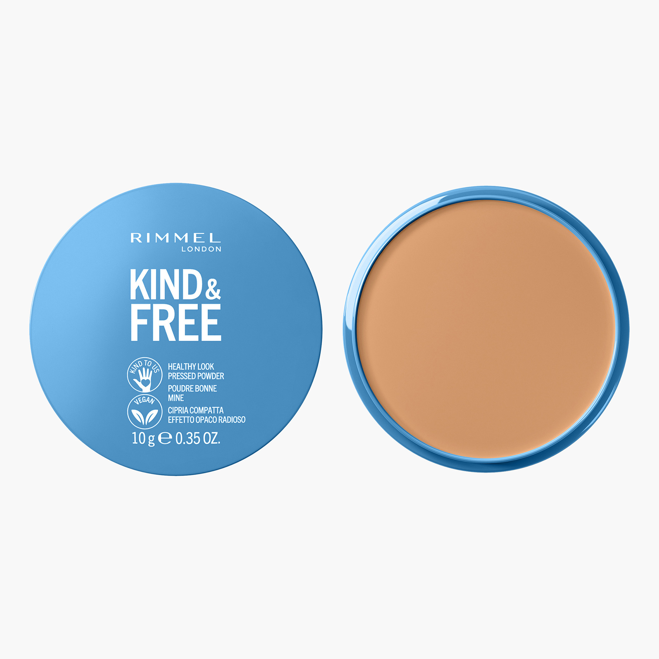 بودرة أساس مضغوطة كايند أند فري من ريميل - 10 جم-beautyandpersonalcare-makeup-face-foundations-image-25