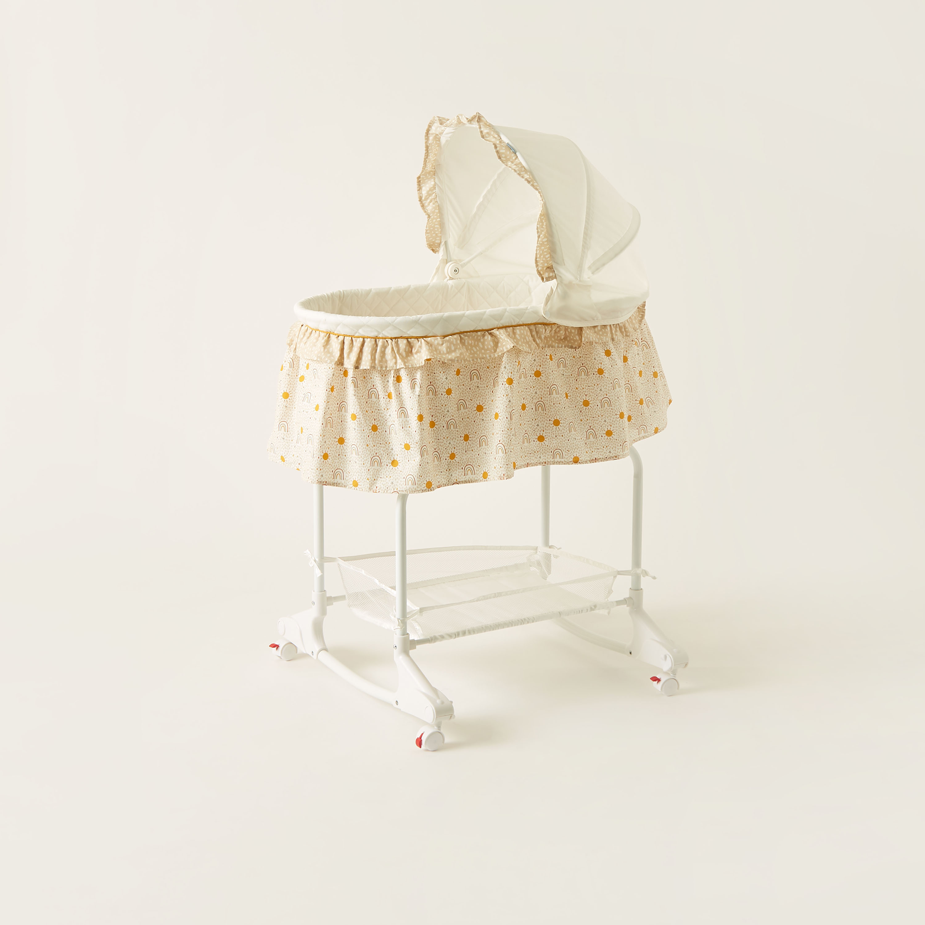 Juniors Printed Bassinet with Canopy (Up to 1 year)-baby-nursery-furniture-cribsandbeds-bassinets-image-2