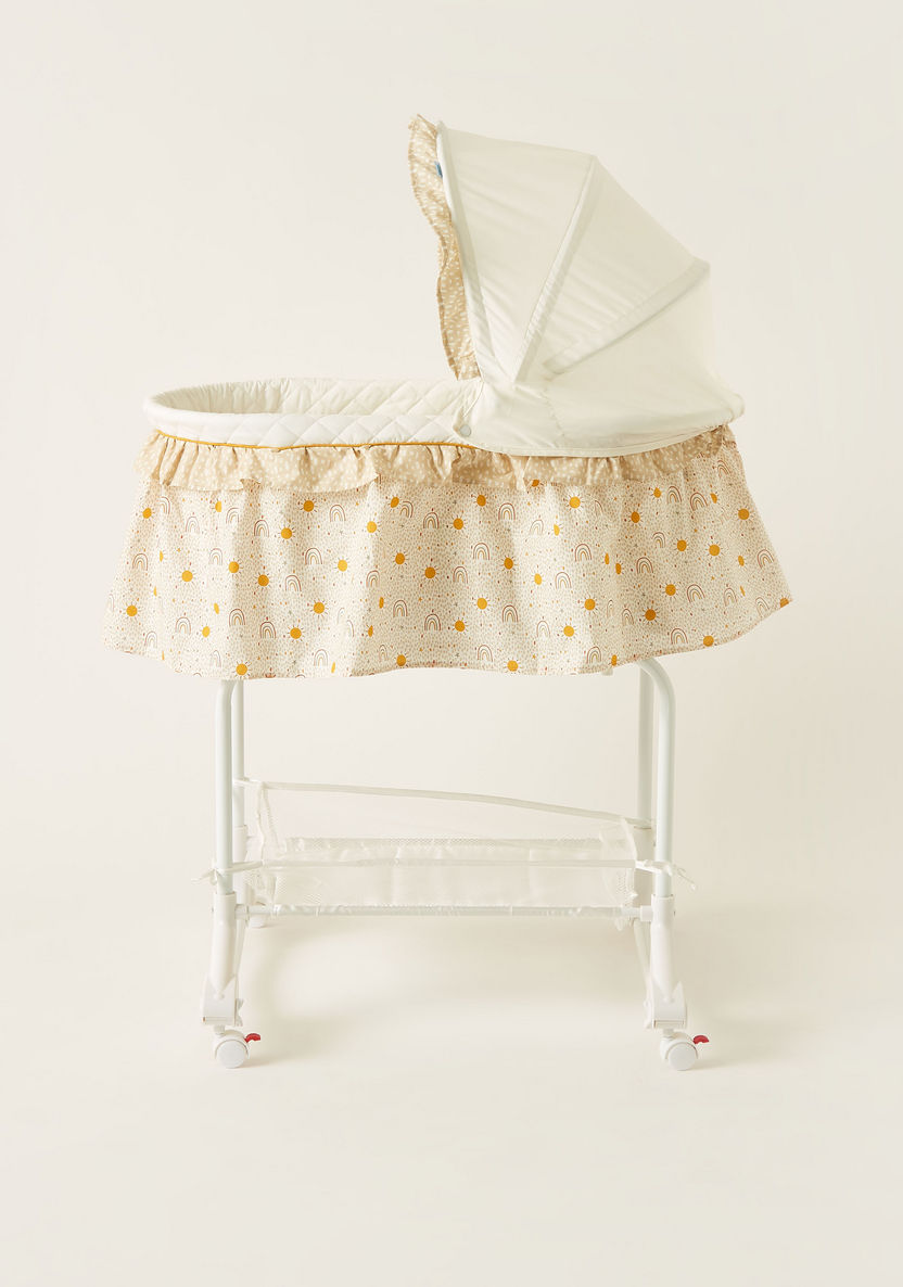 Juniors Printed Bassinet with Canopy (Up to 1 year)-Cradles and Bassinets-image-2