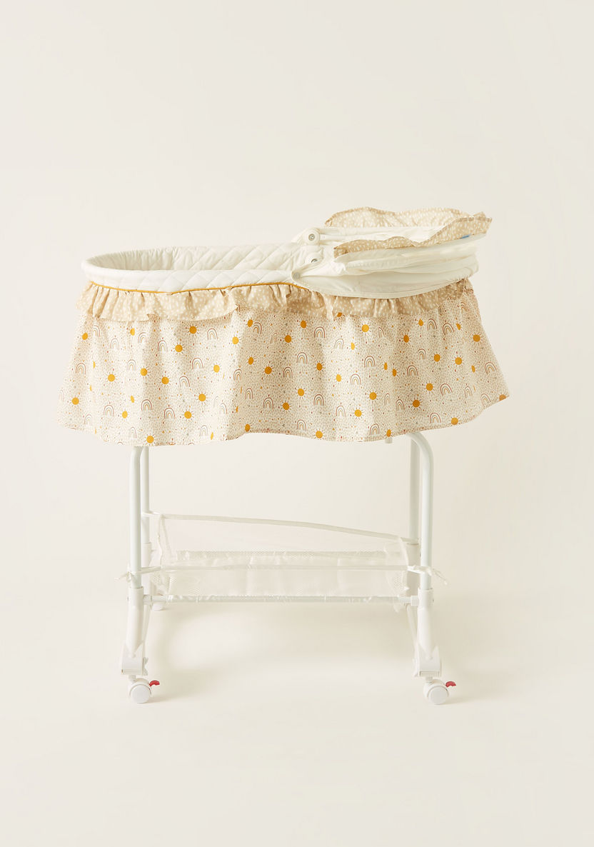 Juniors Printed Bassinet with Canopy (Up to 1 year)-Cradles and Bassinets-image-3