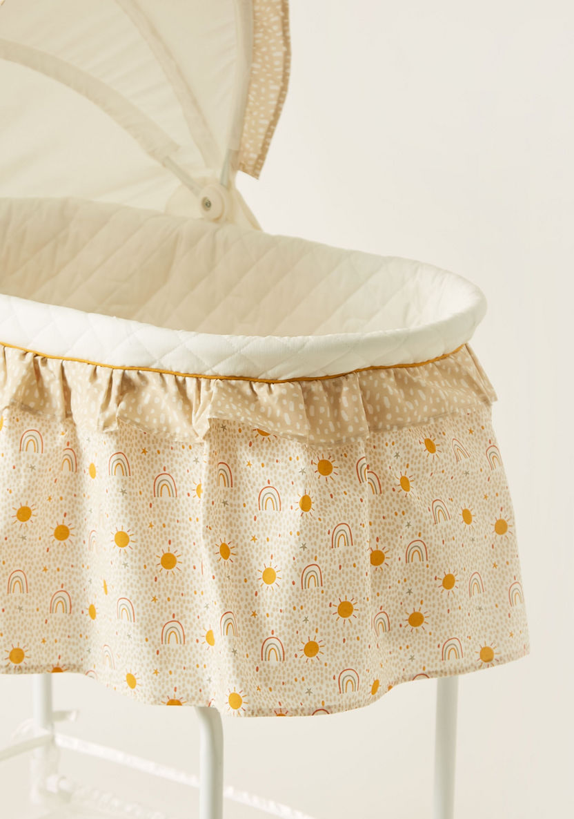 Juniors Printed Bassinet with Canopy (Up to 1 year)-Cradles and Bassinets-image-5