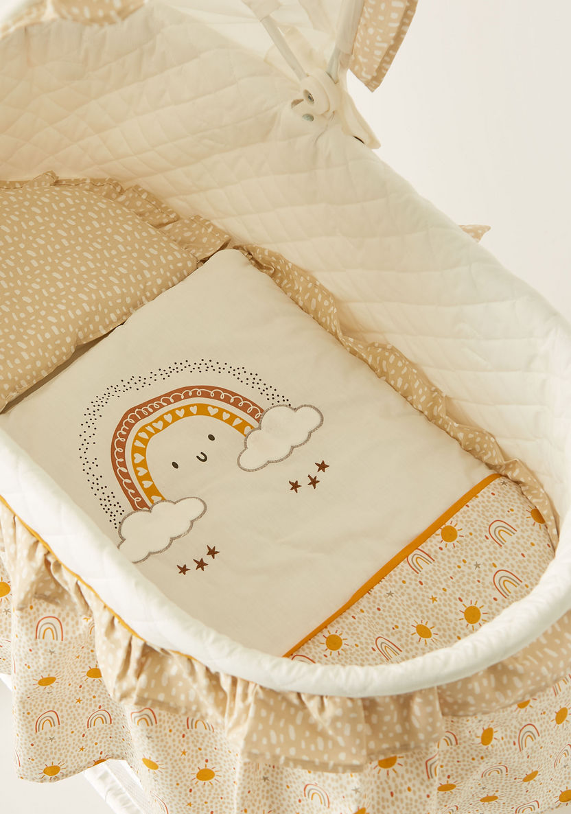 Juniors Printed Bassinet with Canopy (Up to 1 year)-Cradles and Bassinets-image-6