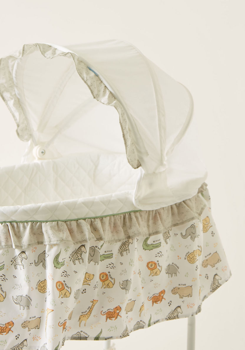 Juniors Printed Bassinet with Canopy-Cradles and Bassinets-image-4
