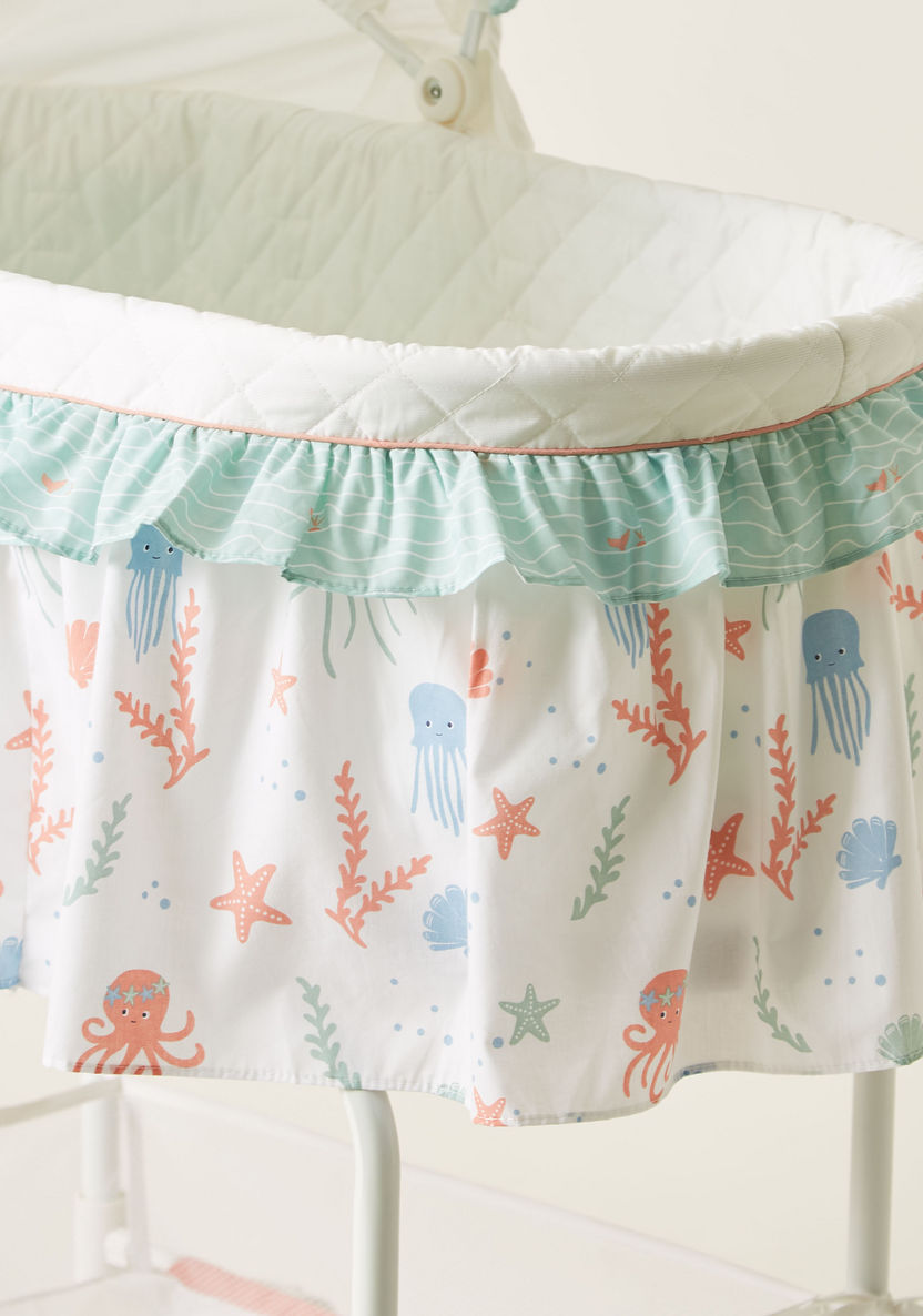Juniors Printed Bassinet with Canopy-Cradles and Bassinets-image-5