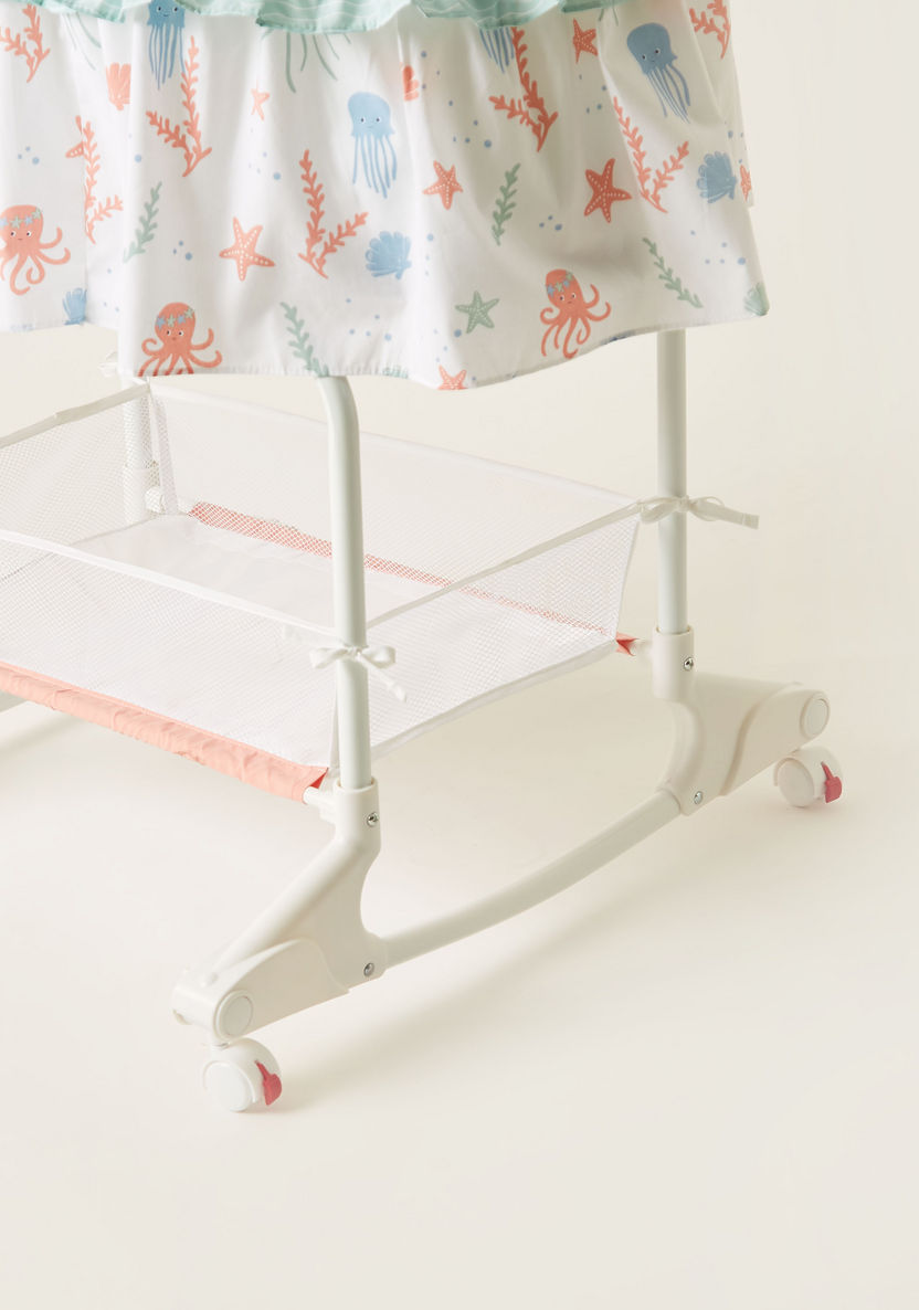 Juniors Printed Bassinet with Canopy-Cradles and Bassinets-image-7