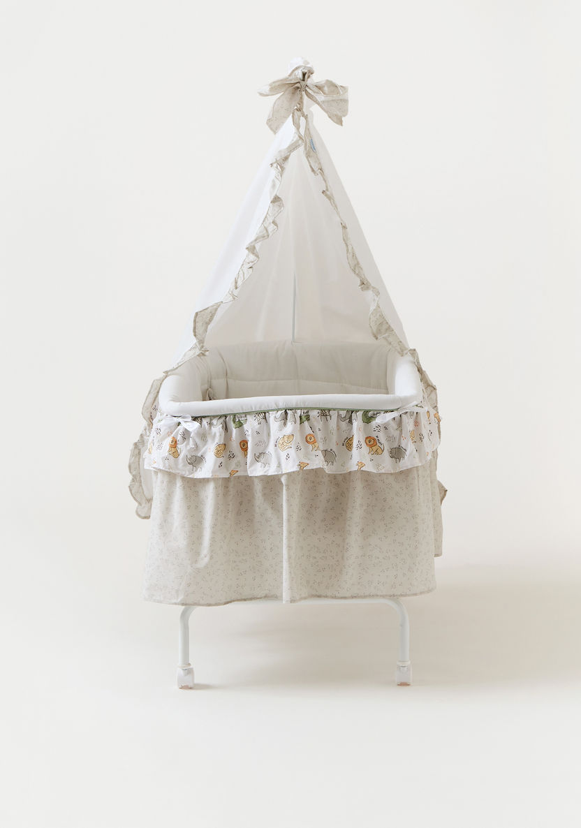 Juniors Tanveer Bassinet with Rocking Function and Wheels-Cradles and Bassinets-image-1