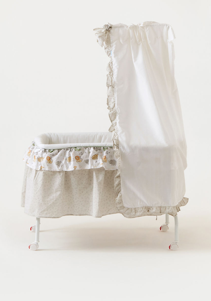 Juniors Tanveer Bassinet with Rocking Function and Wheels-Cradles and Bassinets-image-2
