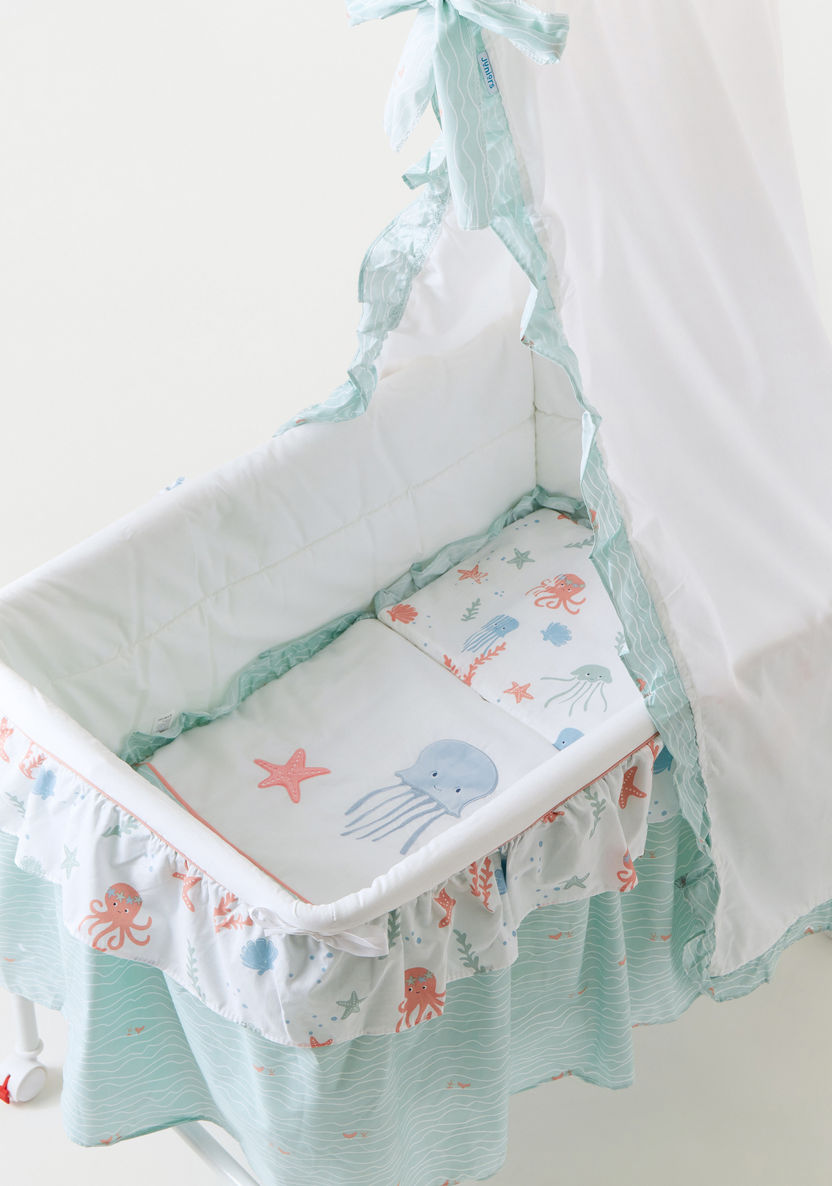 Juniors Tanveer Bassinet with Rocking Function and Wheels-Cradles and Bassinets-image-7
