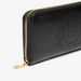 Elle Wallet with Perforated Detail and Zip Closure-Wallets & Clutches-thumbnail-2