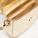 ELLE Tetxured Satchel Bag with Chain Strap and Metallic Button Closure-Women%27s Handbags-thumbnailMobile-5