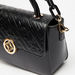 ELLE Monogram Textured Crossbody Bag with Twisted Top Handle-Women%27s Handbags-thumbnail-4